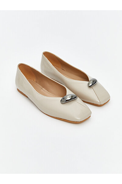 LC Waikiki Alita City Koor Beige Women's Flat Shoes with a Difference