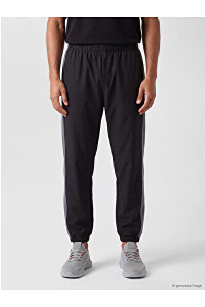 LC Waikiki Black Relax Fit Men's Jogger Sweatpants