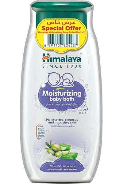 Himalayan Bazaar هيمالايا نو تيرز - غسول استحمام الأطفال المرطب، 2 × 400 مل -...