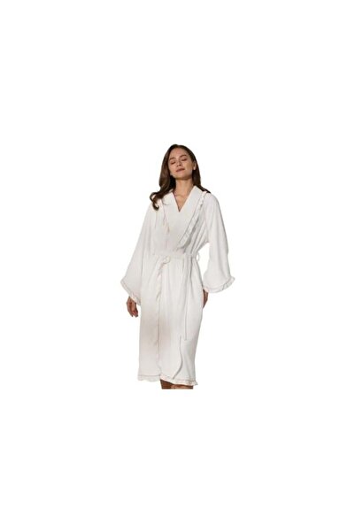 REEFI Luxury Women's Bathrobe, White