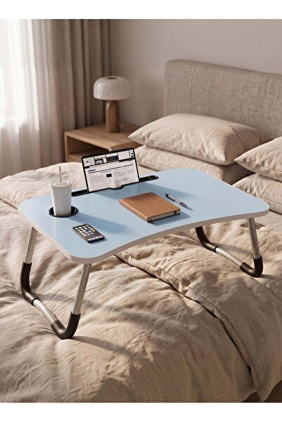Taimi Portable Laptop Bed Table 60x40x26cm, Foldable Lap Desk with Cup Holder...