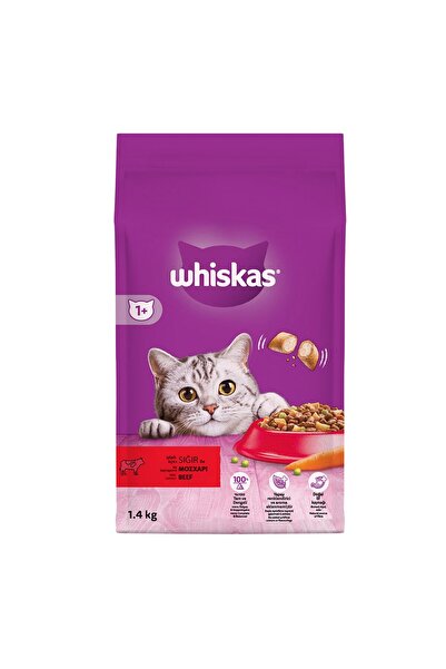 Whiskas Sığırlı Kuru Mama 1.4 Kg - 2 Adet