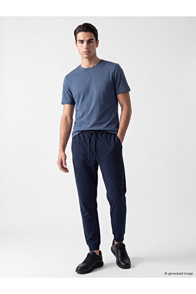 LC Waikiki Vizyon New Season Navy Blue Regular Fit Men's Jogger Sweatpants