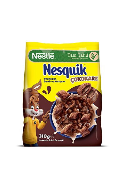Nesquik Nestle Çokokare Çikolatalı Tahıl Gevreği 310 G - 5 Adet