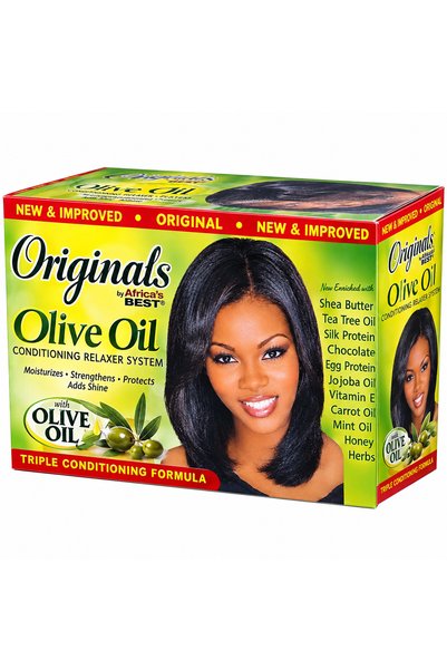 AFRICAN Africas Best Organics Olive Oil Conditioning Relaxer System No Lye Super