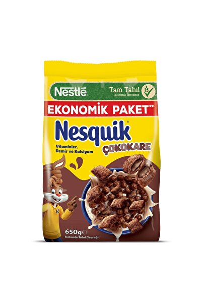 Nesquik Çokokare Çikolatalı Mısır Gevreği 650 G - 8 Adet