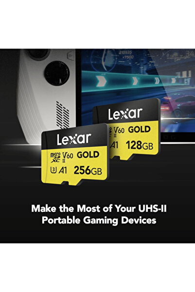 Lexar بطاقة ذاكرة GOLD احترافية بسعة 256 جيجابايت من نوع microSDXC UHS-II