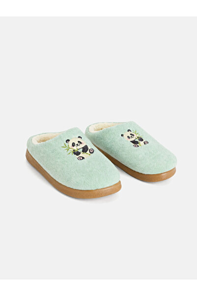 LC Waikiki Alita City Lcw Steps Green Women's House Slippers with a Difference
