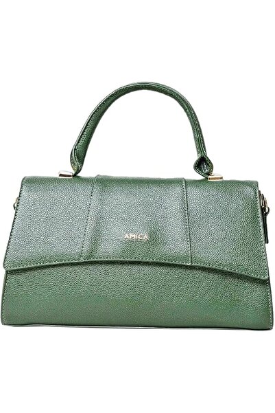 Amica Chips AMICA Solana Hourglass Ladies Grain Leather Crossbody Plum Red Ha...