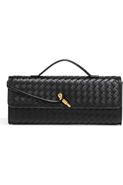 GENERAL Suede Woven Evening Clutch Purses Women Crossbody Shoulder Hobo Handbag
