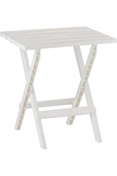 Cosmoplast Portable Camping Folding Table, White, IFOFXX080WH