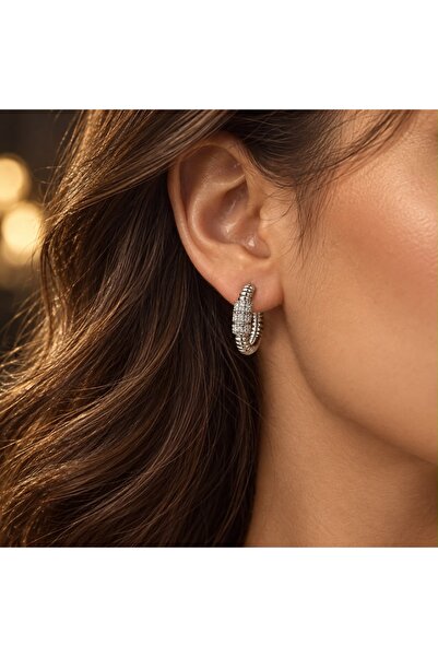 XUPING JEWELRY Taşlı halka küpe