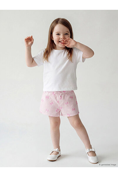LC Waikiki Pink Muslin Baby Girl Shorts