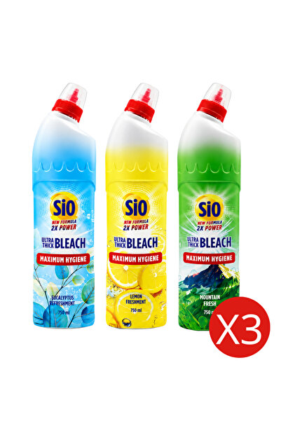 Sio Pack 3 Bleach Heavy Chlorine Gel Cio 750ml |   Rejuvenation of the Mounta...