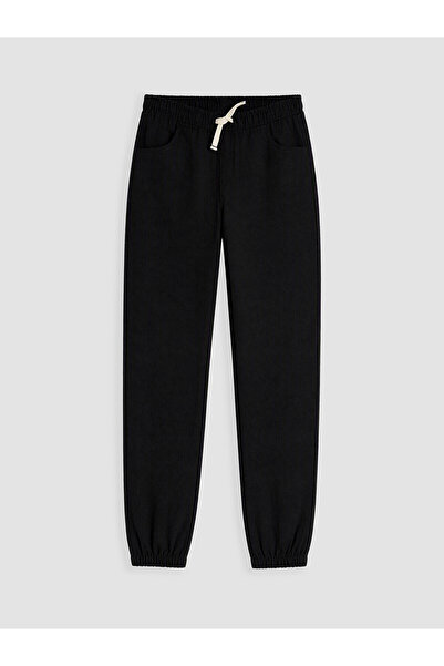 LC Waikiki Alita City Black Slim Fit Boys' Jogger Pants with a Difference
