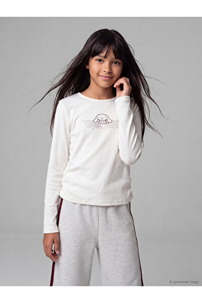 LC Waikiki Two Mt Shop Quality Lcw Kids White Cinnamoroll Printed Stoned Girl...