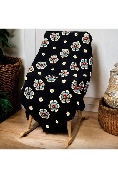 MEGAHAN BOUTIQUE Sofa Throw, Blanket, Hand-Knitted Blanket