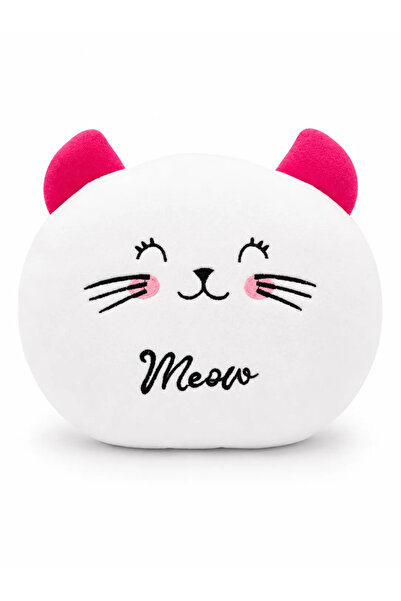 Alışveriş Kasabası Cat Plush Pillow – Soft Plush Toy with Adorable Cat Design...