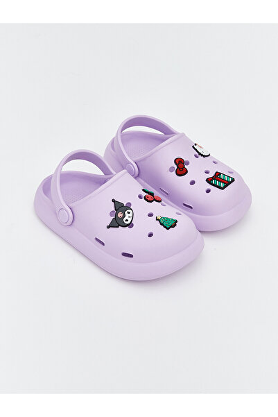 LC Waikiki Alita City Lcw Steps Lilac Baby Girl Sabo Slippers with a Difference