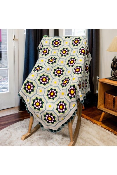 MEGAHAN BOUTIQUE Sofa Throw, Blanket, Hand-Knitted Blanket