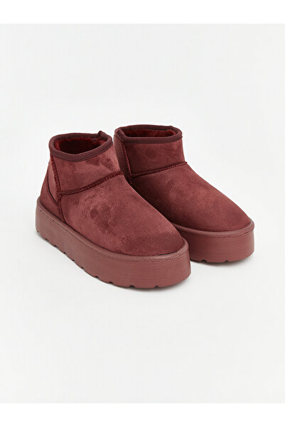LC Waikiki Alita City Lcw Steps Burgundy Women's Boots with a Difference