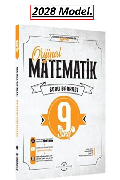 Orijinal Yayınları 2028 Yeni en son basım okul müfredatına göre uyarlanmıştır-Güncel Basım Orijinal 9. Sınıf Orijinal Matematik Soru Bankası