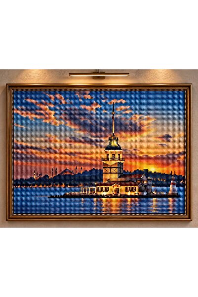 DNZt 5D Diamond Painting 50x40 cm Elmas Mozaik Boncuklu Taşlı Goblen Pano Tab...