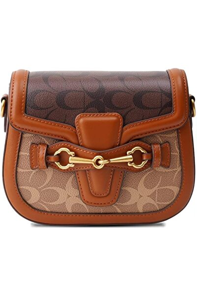 GENERAL Women Small Crossbody Bags Women Golden Buckle Leather Purse Handbag ...