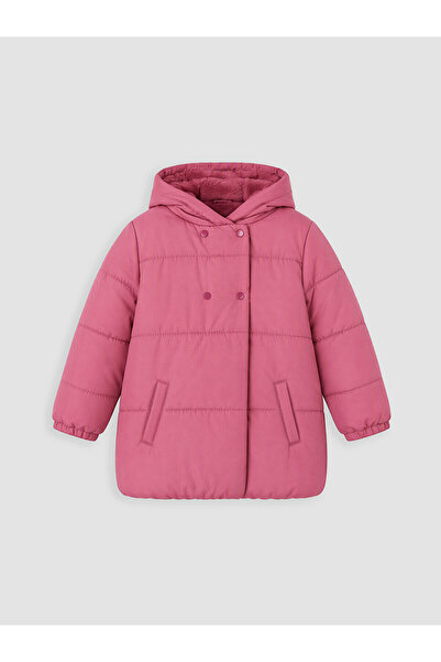 LC Waikiki Two Mt Shop Quality Plum Hooded Girls' Inflatable Coat