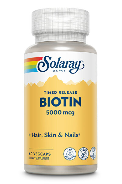 Solaray بيوتين 5000 ميكروغرام 60 كبسولة