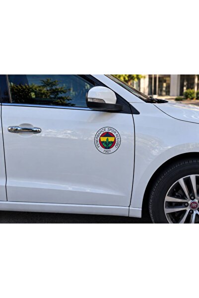 Şallı REKLAM Fenerbahçe araç sticker yapışkanlı
