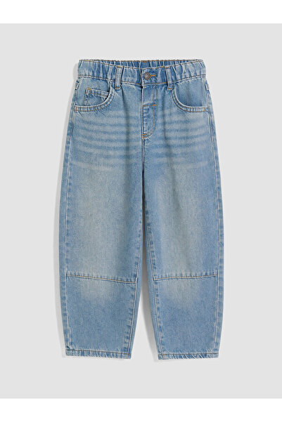 LC Waikiki Two Mt Shop Quality Lcw Kids Indigo Denim Straight Baggy Fit Elast...