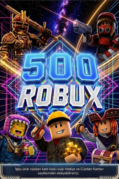 boxgame 500 Robux - 5 USD Cüzdan Kodu