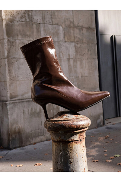 LC Waikiki Alita City Lcw Steps Burgundy Women's Boots with a Difference