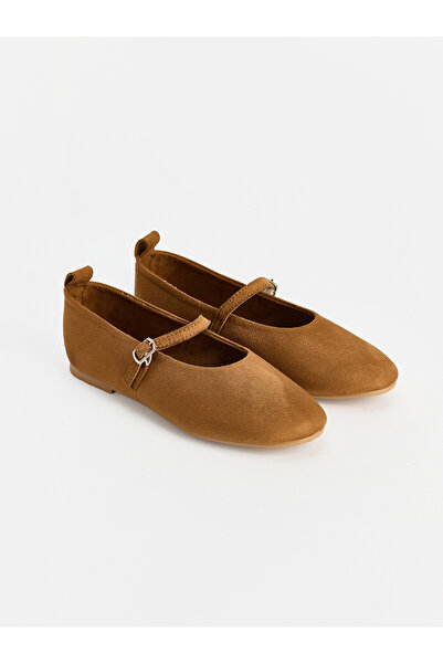 LC Waikiki Two Mt Shop Quality Lcw Steps Beige Girls' Ballet Flats
