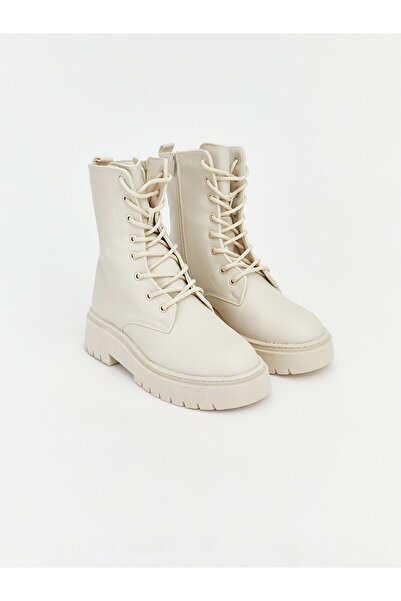 LC Waikiki Alita City Lcw Steps Beige Women's Boots with a Difference