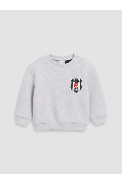 LC Waikiki Two Mt Shop Quality Lcw Baby White Beşiktaş Licensed Baby Boy T-Shirt