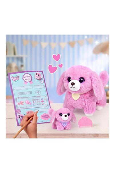 GIOCHI PREZIOSI Scruff A Luvs Anne ve Yavrusu Suyla Yıkanıp Açılan Sürpriz Köpek Ailesi Pelüş S3 30192