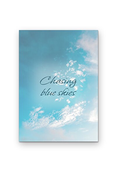 OEM Poster decorativ cu citat Urmarind cerul senin, design minimalist, Carton...