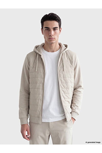 LC Waikiki Nevavm with Difference Lcwaikiki Classic Beige 3 Threaded Plain St...