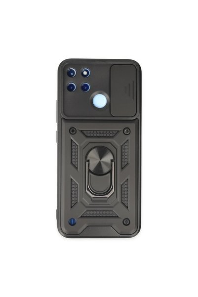 FMA Realme C25Y Case with Pars Lens Ring Silicone - Black