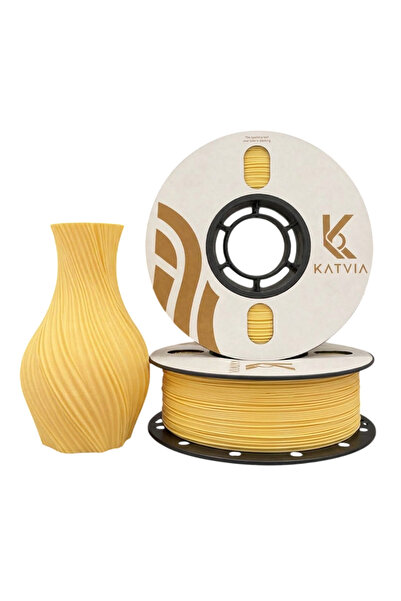 Katvia PLA Filament 1.75mm 1kg Mat Sarı