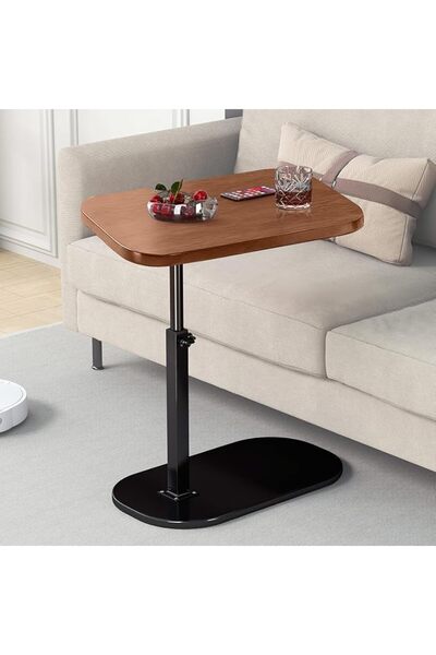 BOOMBOOMBOOM BOOM Adjustable Side Table, Coffee Table, C Shaped End Table for...