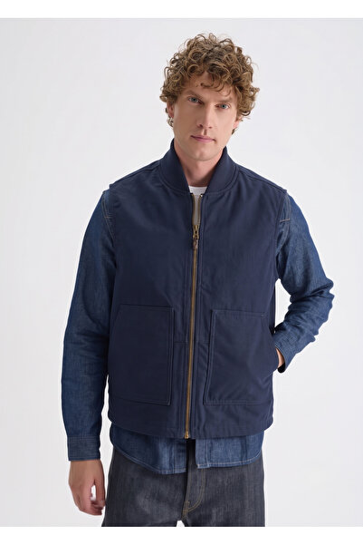 Work Wax Vest Navy Lacivert / Work Wax Vest Navy