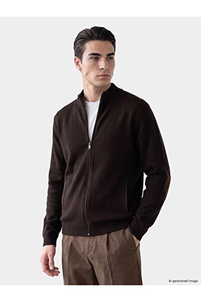 LC Waikiki Nevavm with Difference Lcwaikiki Classic Brown Knitwear Flat Fishe...