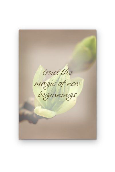 OEM Poster decorativ Incredere in magia noilor inceputuri, design minimalist,...