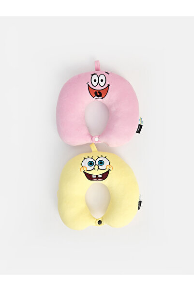 LC Waikiki Alita City Lcw Joy Mixed Spongebob Embroidered Children's Neck Pil...