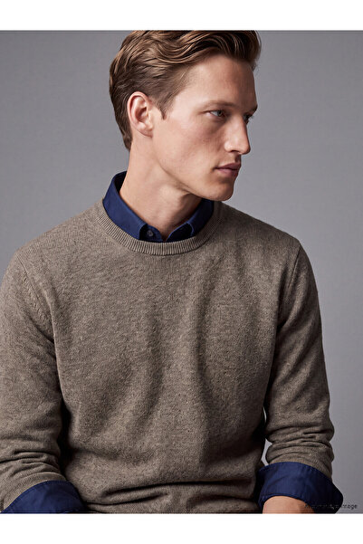 LC Waikiki Nevavm with a Difference, Southblue Beige Men's Sweater