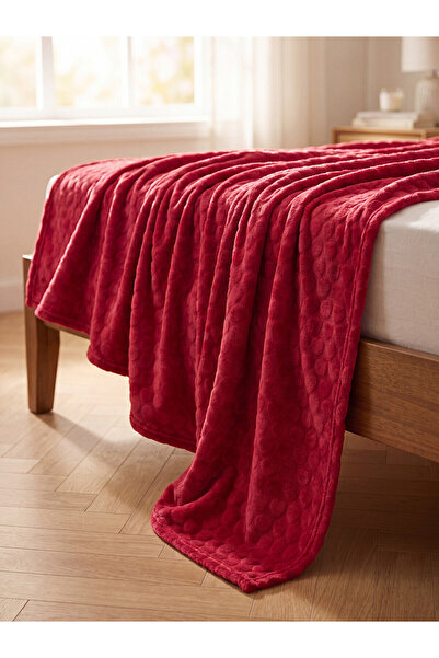 LC Waikiki Alita City Farkıyla Lcw Home Red Plush Patterned 150X220 cm Single...