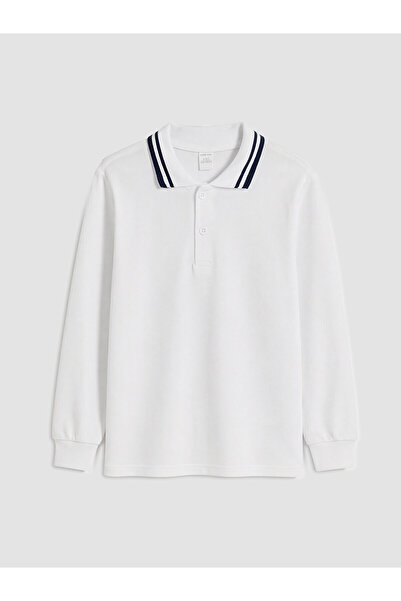 LC Waikiki Two Mt Shop Quality Lcw Kids White Plain Standard & Regular Long S...